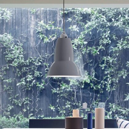 Levné svítidlo od značky Anglepoise holubí šedá ocel