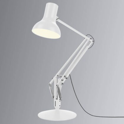 Levné svítidlo od značky Anglepoise alpská bílá ocel/hliník