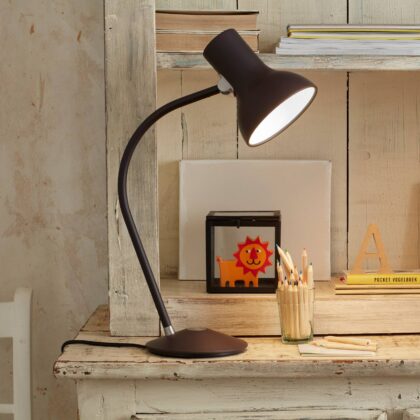Levné svítidlo od značky Anglepoise hnědočerná ocel/hliník/železo