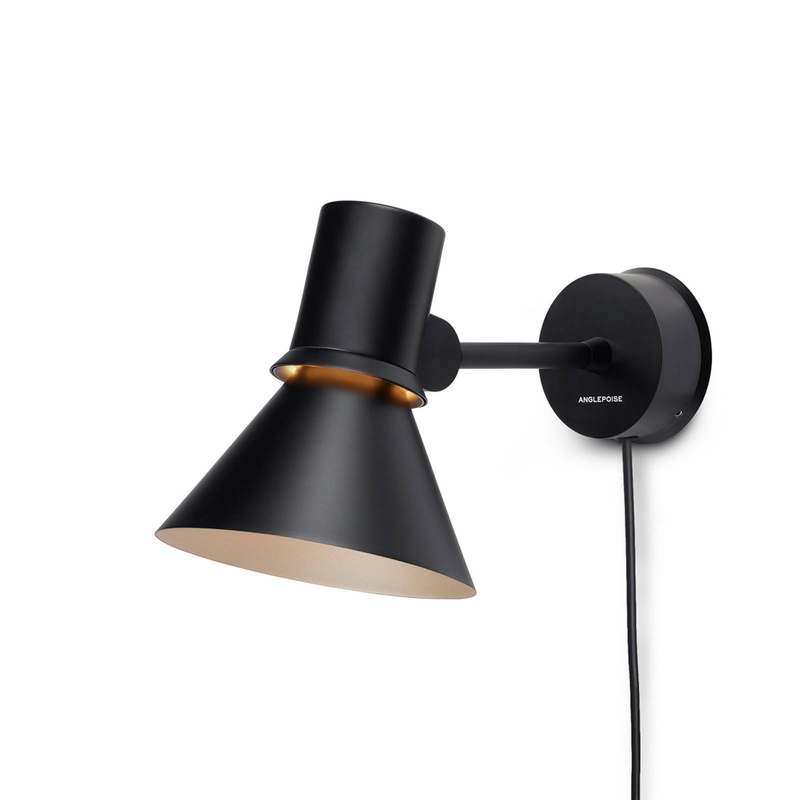 Levné světlo Anglepoise Type 80 W1 nástěnné Levné svítidlo od značky Anglepoise matná černá ocel/hliník