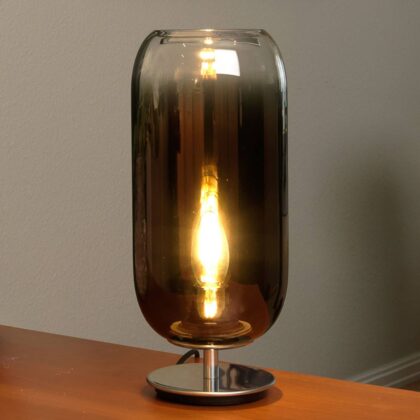 Levné svítidlo od značky Artemide bronz/noha stříbrná hliník/sklo