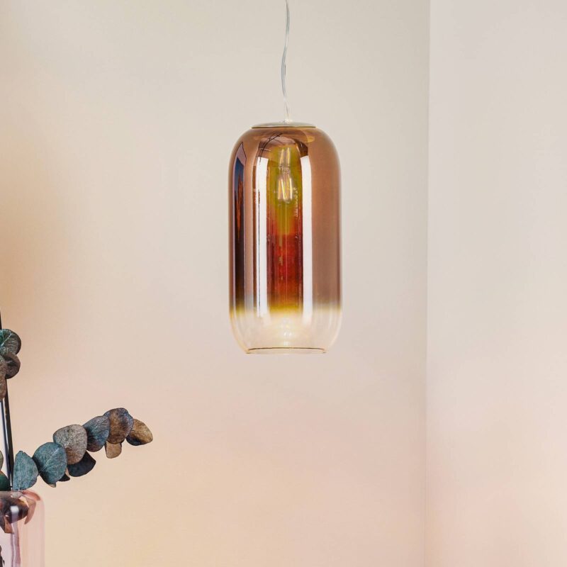 Levné svítidlo od značky Artemide měď hliník/sklo