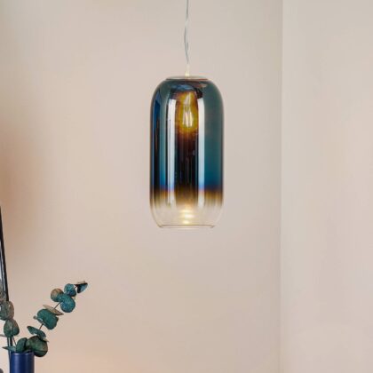 Levné svítidlo od značky Artemide modrá hliník/sklo