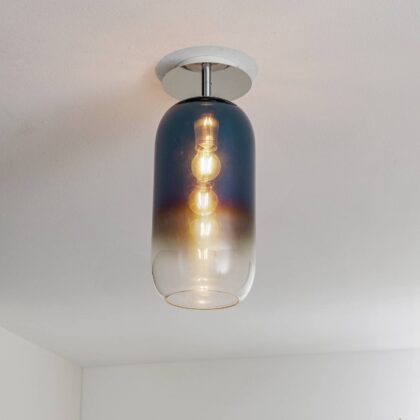 Levné svítidlo od značky Artemide modrá hliník/sklo