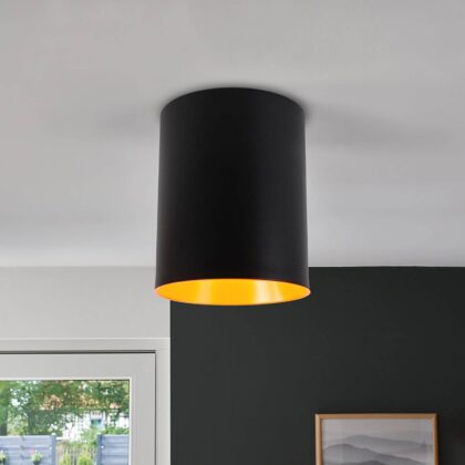 Levné svítidlo od značky Artemide černá/oranžová hliník