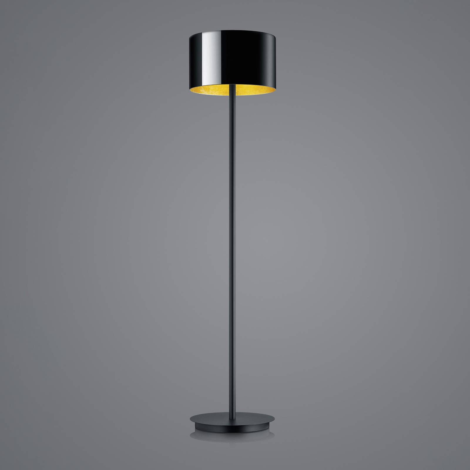Levné světlo BANKAMP Luce elevata Grand LED stojací lampa Levné svítidlo od značky BANKAMP černá/zlatá hliník/sklo