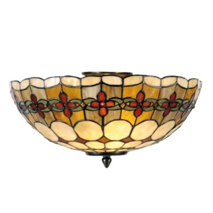 Levné svítidlo od značky Clayre&Eef multicolour/starožitná mosaz sklo/kov