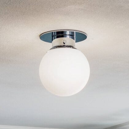 Levné svítidlo od značky Decor Walther bílá/chrom opálové sklo/kov