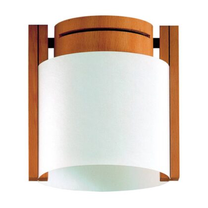 Levné svítidlo od značky Domus buk/bílá dřevo/stínidlo na lampu lunopal