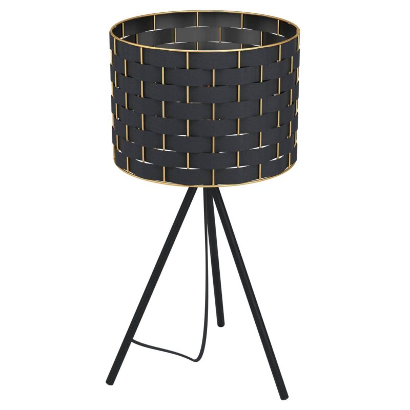 Levné svítidlo od značky EGLO černý/mosaz textil/ocel