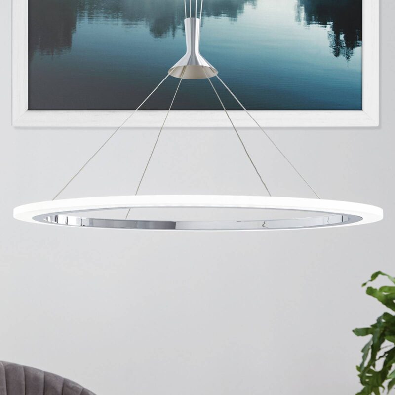 Levné svítidlo od značky EGLO connect chrom/bílá ocel/plast