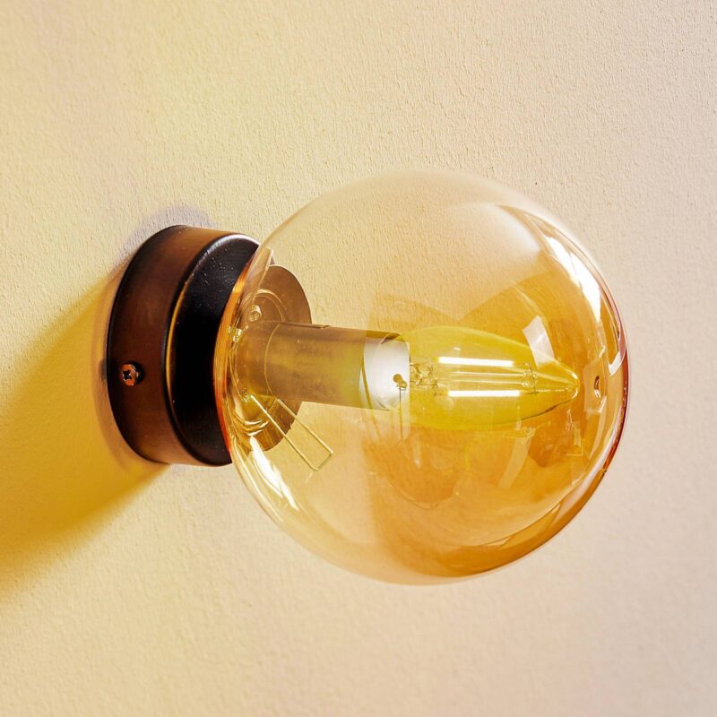Levné svítidlo od značky EMIBIG LIGHTING černá/jantarová Práškově lakovaná ocel/sklo