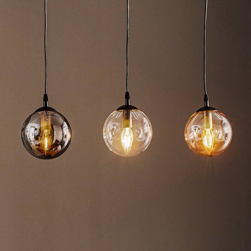 Levné svítidlo od značky EMIBIG LIGHTING černá/grafitová/jantarová/čirá Práškově lakovaná ocel/sklo