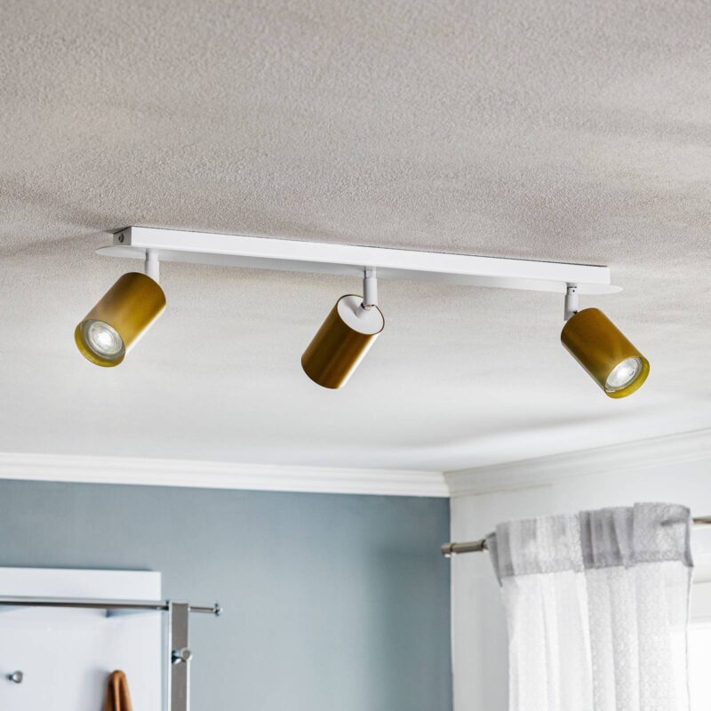 Levné svítidlo od značky EMIBIG LIGHTING bílá/zlatá ocel
