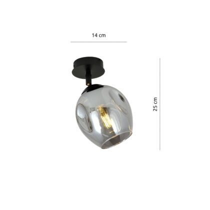 Levné svítidlo od značky EMIBIG LIGHTING černá/grafit sklo/kov