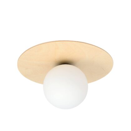 Levné svítidlo od značky EMIBIG LIGHTING hnědá/opál překližka/sklo