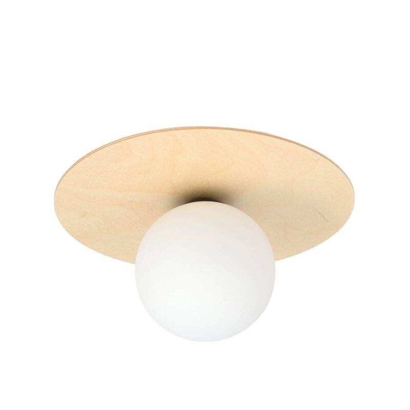 Levné svítidlo od značky EMIBIG LIGHTING hnědá/opál překližka/sklo