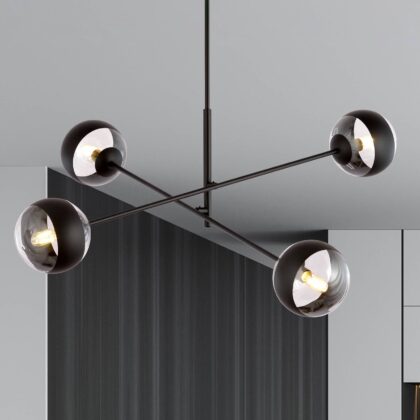 Levné svítidlo od značky EMIBIG LIGHTING černá/čirá kov/sklo