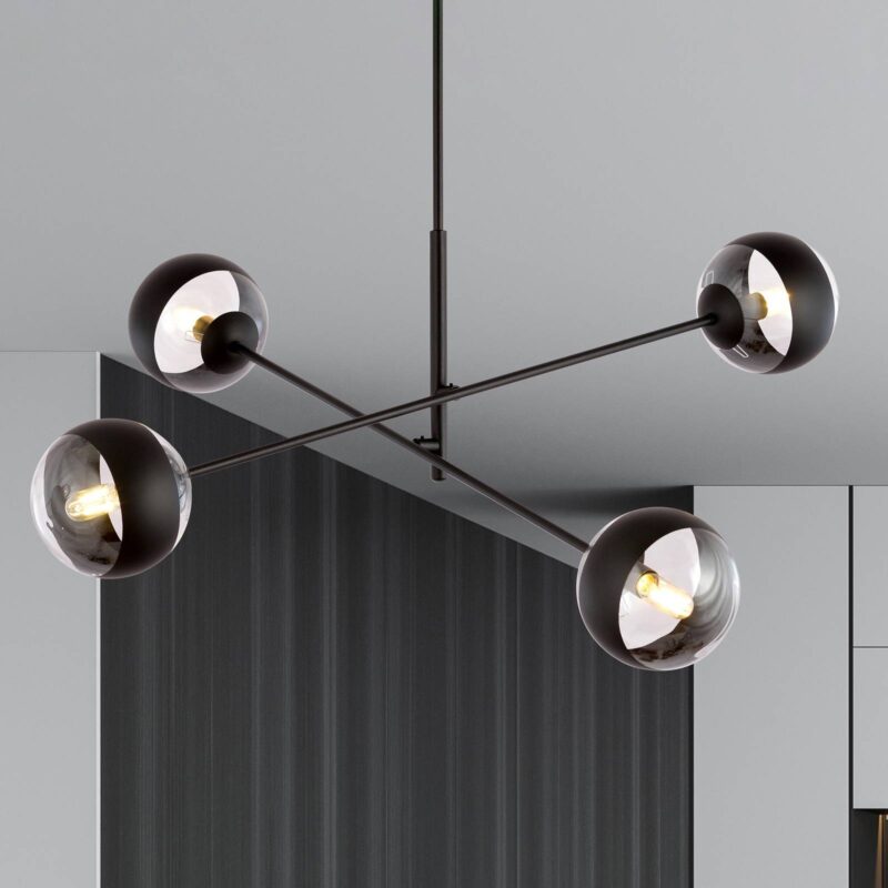 Levné svítidlo od značky EMIBIG LIGHTING černá/čirá kov/sklo