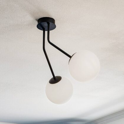 Levné svítidlo od značky EMIBIG LIGHTING černý; opálový ocel práškovaná/sklo