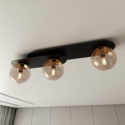 Levné svítidlo od značky EMIBIG LIGHTING černá/jantarová ocel práškovaná/sklo