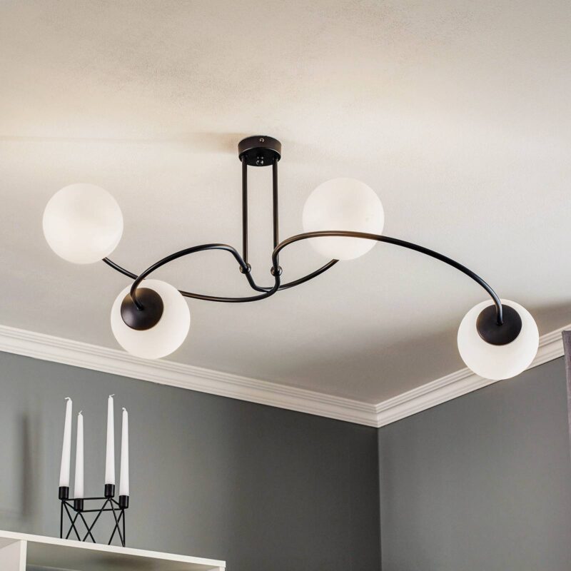Levné svítidlo od značky EMIBIG LIGHTING černá/bílá ocel