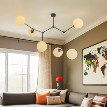 Levné svítidlo od značky EMIBIG LIGHTING černý; opálový ocel práškovaná/sklo