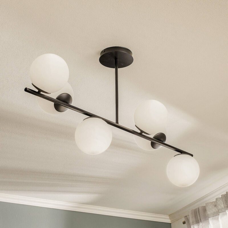 Levné svítidlo od značky EMIBIG LIGHTING černý/bílý opál Práškově lakovaná ocel/sklo