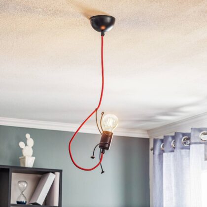 Levné svítidlo od značky EMIBIG LIGHTING černá/červená ocel