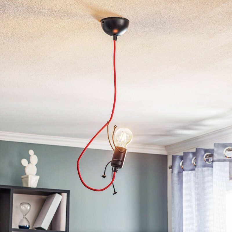 Levné svítidlo od značky EMIBIG LIGHTING černá/červená ocel