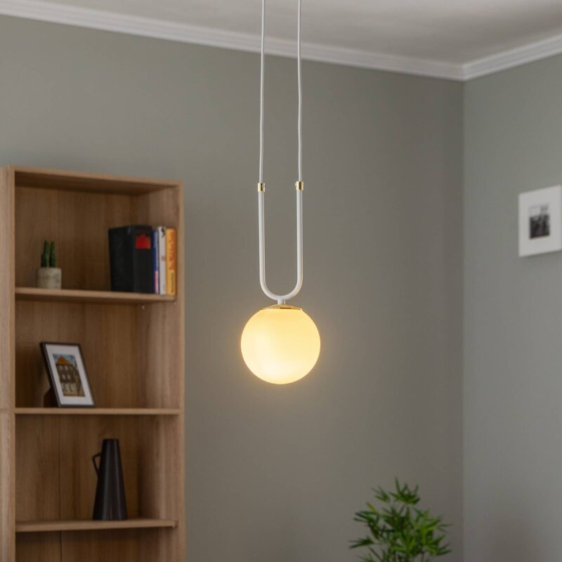 Levné svítidlo od značky EMIBIG LIGHTING bílá/opálová ocel práškovaná/sklo