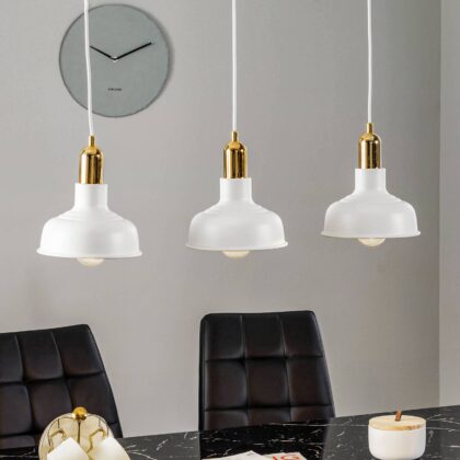 Levné svítidlo od značky EMIBIG LIGHTING bílá/zlatá ocel