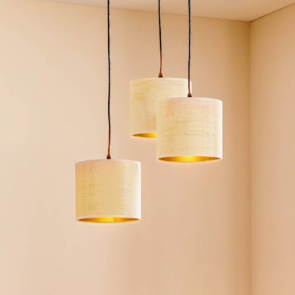 Levné svítidlo od značky EMIBIG LIGHTING bílá/zlatá/černá látka/ocel