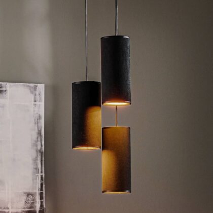 Levné svítidlo od značky EMIBIG LIGHTING černá/zlatá látka/ocel