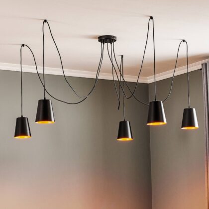 Levné svítidlo od značky EMIBIG LIGHTING černá/zlatá ocel