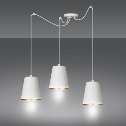 Levné svítidlo od značky EMIBIG LIGHTING bílá/zlatá ocel