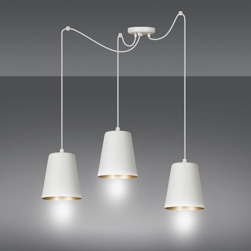 Levné svítidlo od značky EMIBIG LIGHTING bílá/zlatá ocel