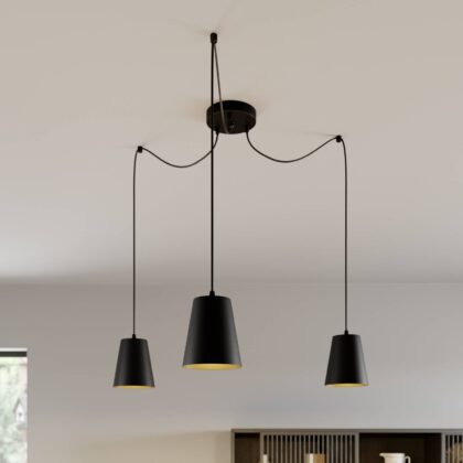 Levné svítidlo od značky EMIBIG LIGHTING černá/zlatá ocel