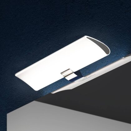 Levné svítidlo od značky Ebir chrom/bílá Plast/polykarbonát