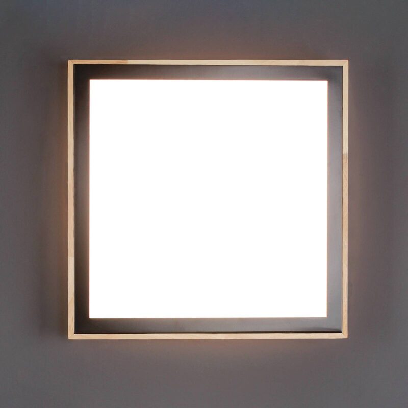 Levné svítidlo od značky Eco-Light světlé dřevo/bílá/černá kov/plast