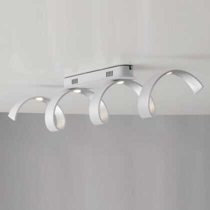Levné svítidlo od značky Eco-Light bílá/stříbrná kov