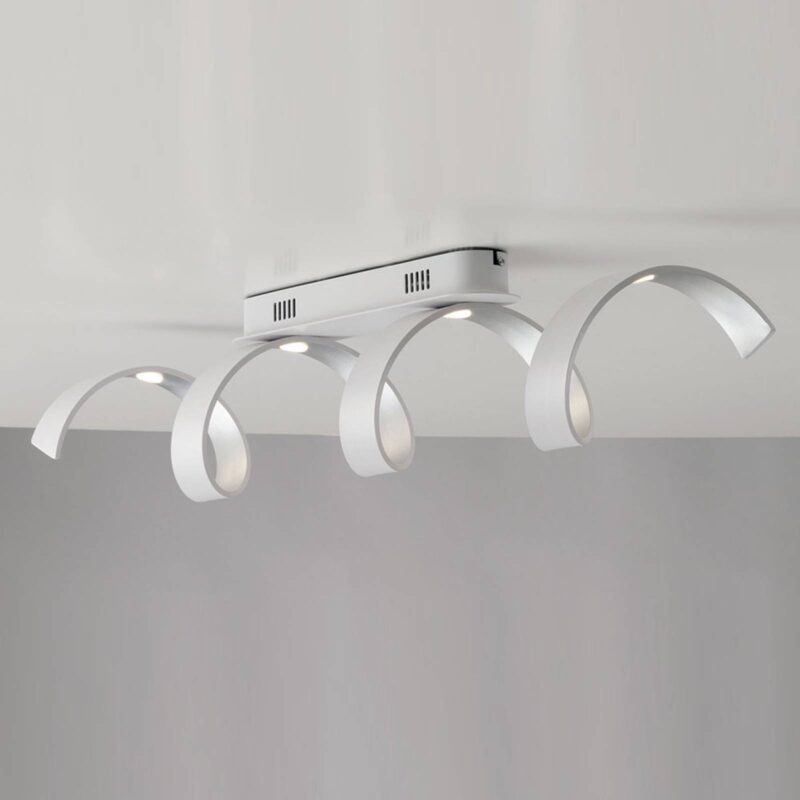 Levné svítidlo od značky Eco-Light bílá/stříbrná kov