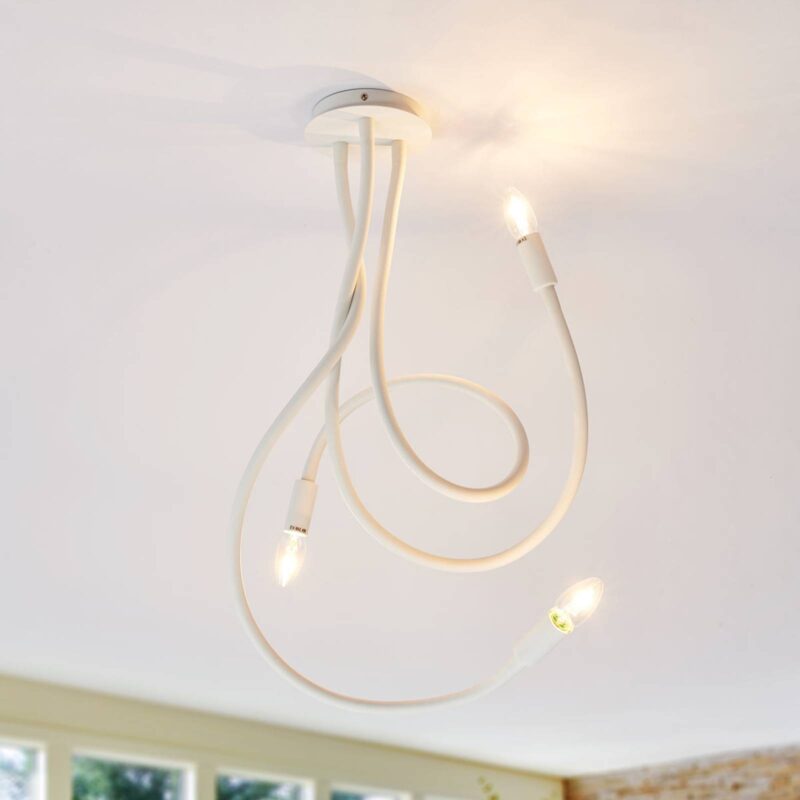 Levné svítidlo od značky Eco-Light bílý kov/silikon