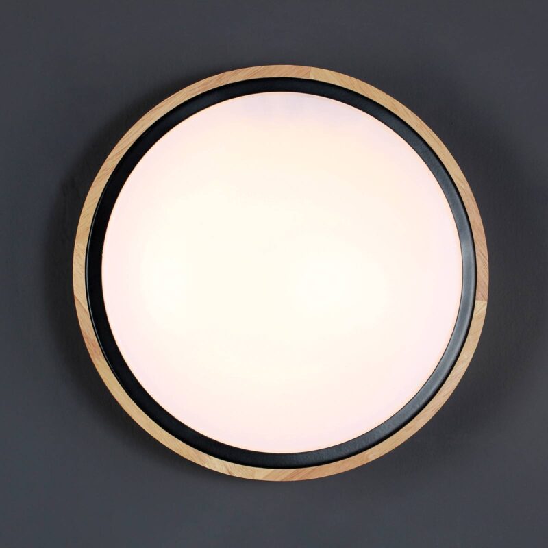 Levné svítidlo od značky Eco-Light Světlé dřevo/bílá/černá Kov/plast