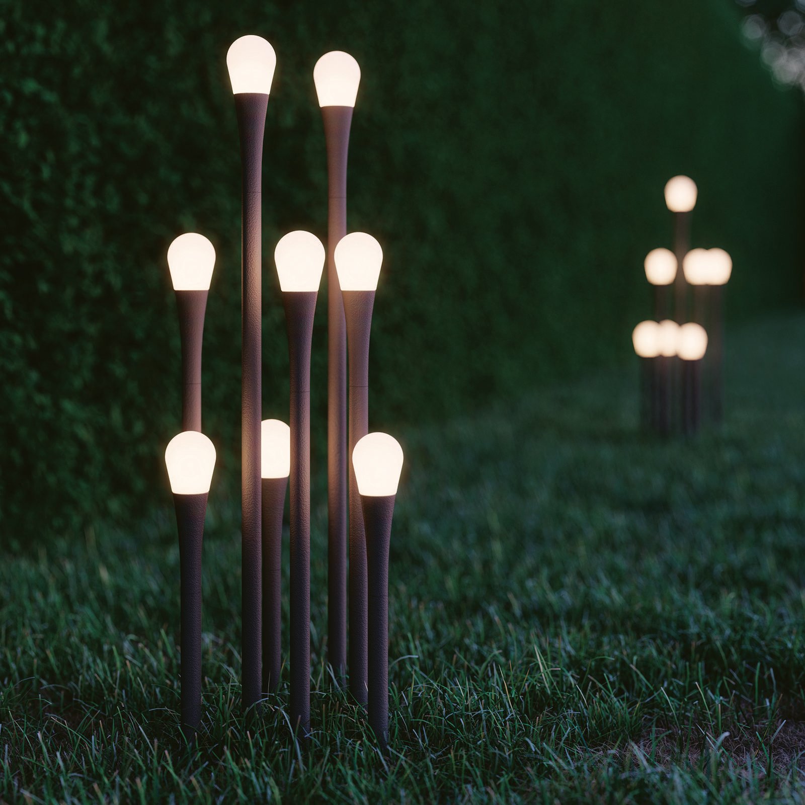 Levné světlo Eco-Light Světlo na cestu Levné svítidlo od značky Eco-Light černá matná/bílá Hliníkový tlakový odlitek/plast odolný proti povětrnostním vlivům