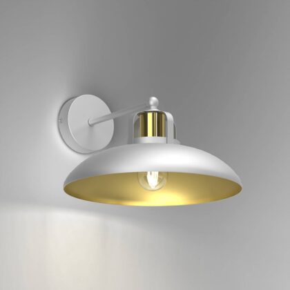 Levné svítidlo od značky Eko-Light bílá/zlatá kov