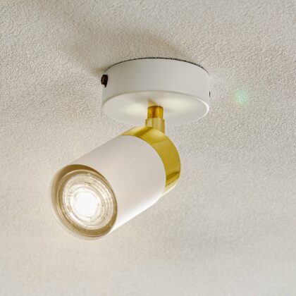 Levné svítidlo od značky Eko-Light bílá/zlatá kov