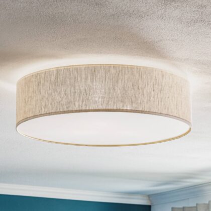 Levné svítidlo od značky Eko-Light šedý/bílý kov/plátno
