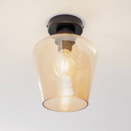 Levné svítidlo od značky Eko-Light oranžová/černá sklo/kov
