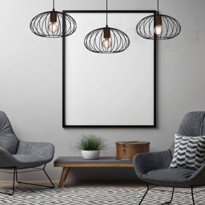 Levné svítidlo od značky Eko-Light černá/hnědá kov/dřevo